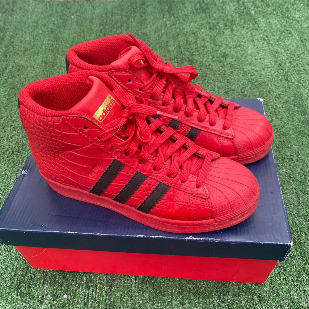 Adidas Pro Model J Red Gator Skin